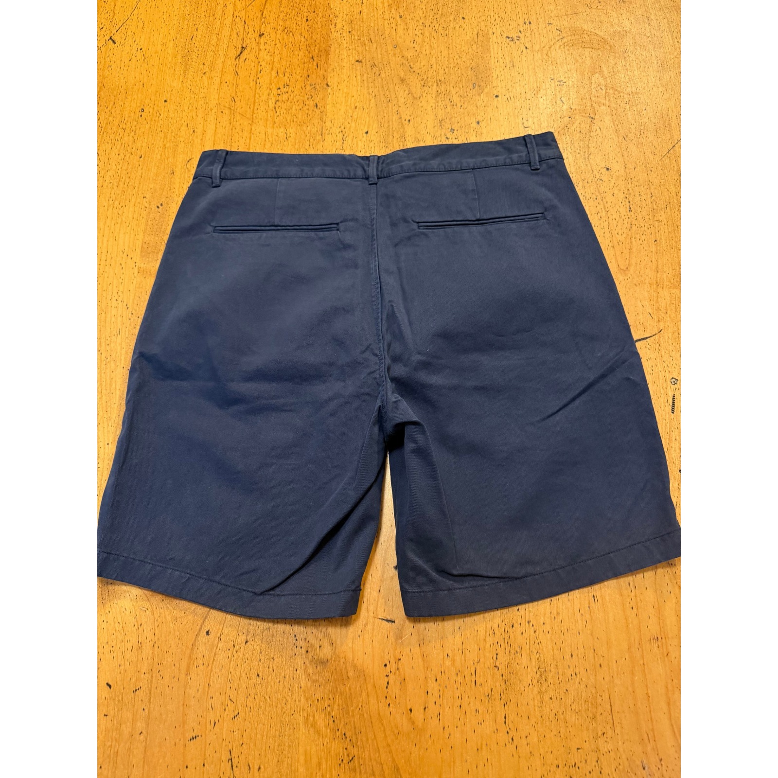 Balibaris Chino Shorts Size M Mens Navy Blue Flat Front Casual Twill Shorts — image 4 of 7